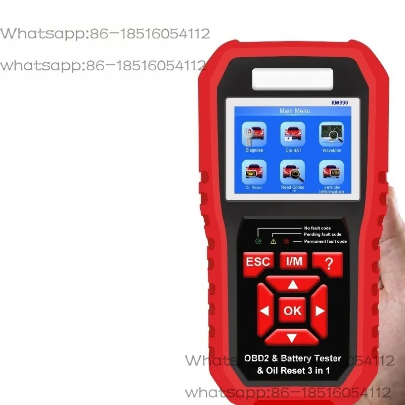 

KW870 KW880 KW890 12 В автомобильный аккумулятор тестер анализатор автомобильный диагностический инструмент соответствие аккумулятора 3-в-1 автомобильный сканер считыватель