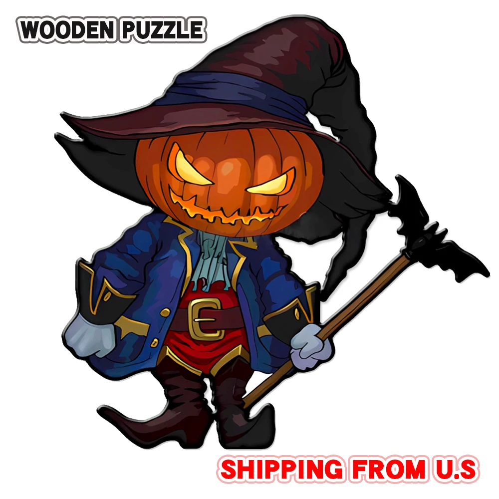 

Wooden Puzzle Puzzle Educational Puzzle Wooden Assembly Models Set Thinking Challenge Halloween Puzzle Toy Enthusiasts DIY