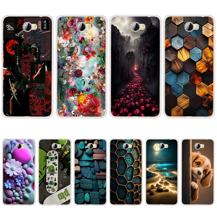 S1 colorful song Soft Silicone Tpu Cover phone Case For Huawei Y5 II