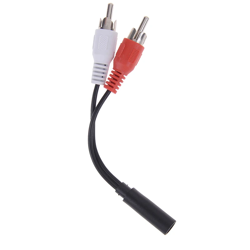 2 In 1 Audio Cable 3.5mm To 2 RC Double Head Audio Adapter Cable Av Cable-F(x)