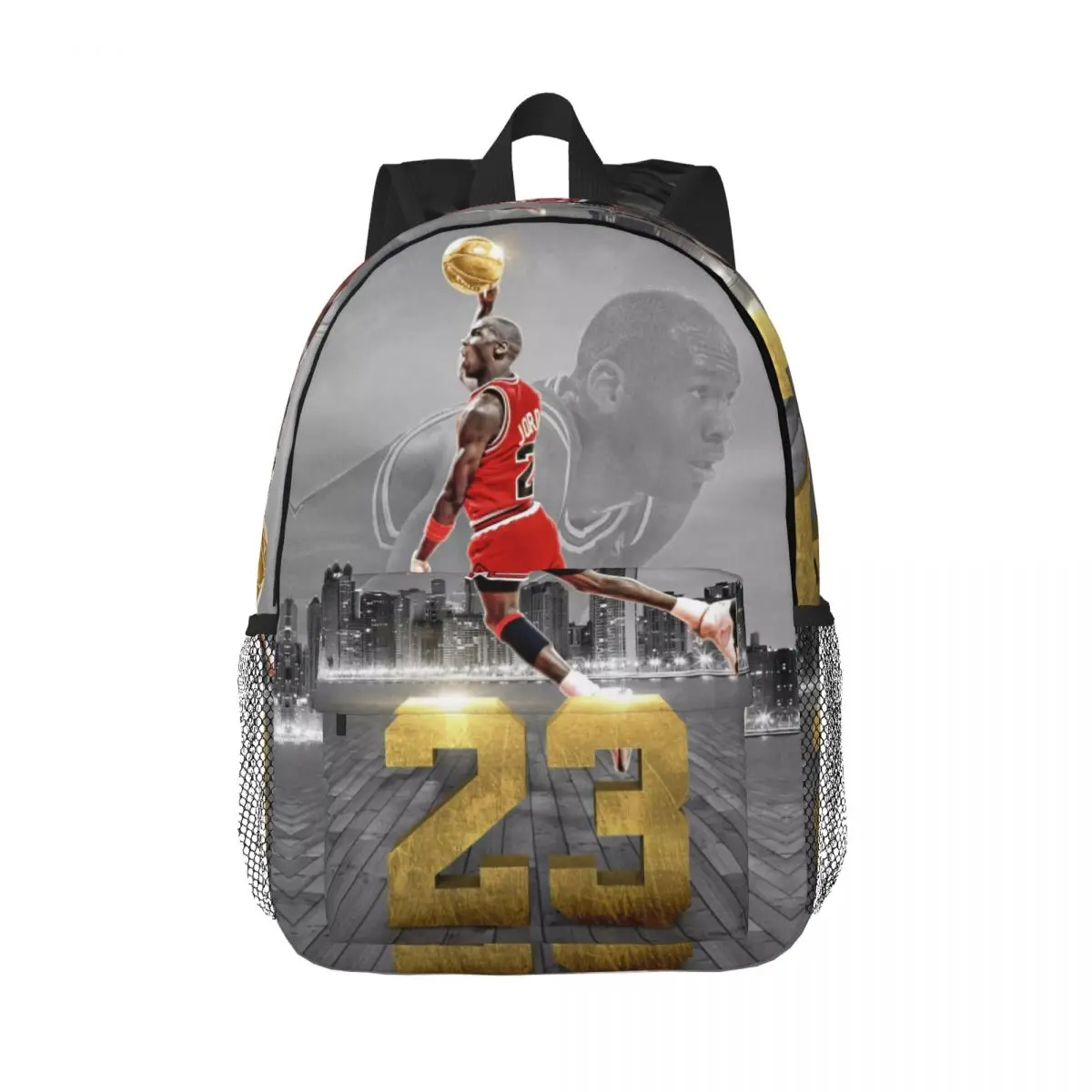 Michael-Jordan For Girls Boys Large Capacity Student Backpack Lightweight waterproof Backpack 15in