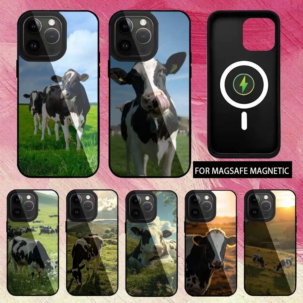 

M-Milk Dairy C-Cow Cows Phone Case For iPhone17,16,15,14,13,12,11 Plus,Pro Max Magnetic For Magsafe Wireless Charging