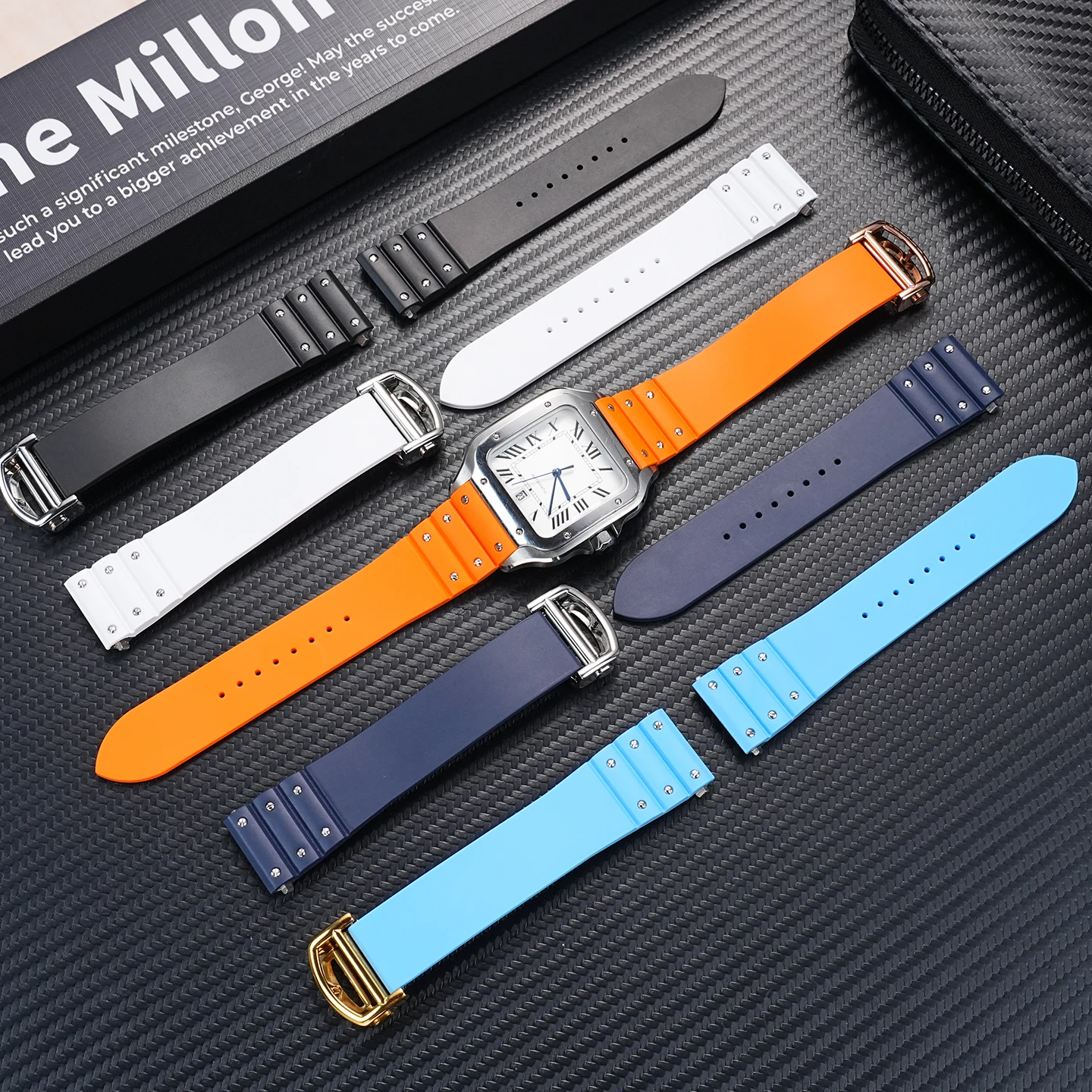 สายนาฬิกาคุณภาพสูงขนาด 19 มม. - Cartier Watch Santos บทวิจารณ์และราคา