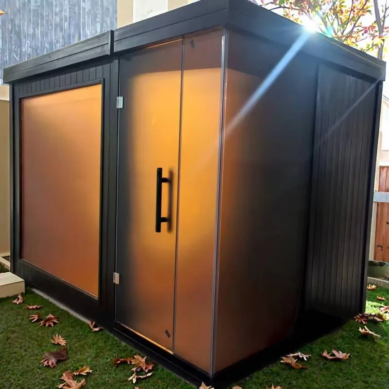 1-6 Person Redwood Steam Sauna Electric Heater Practical Simple Garden Room Relax Custom