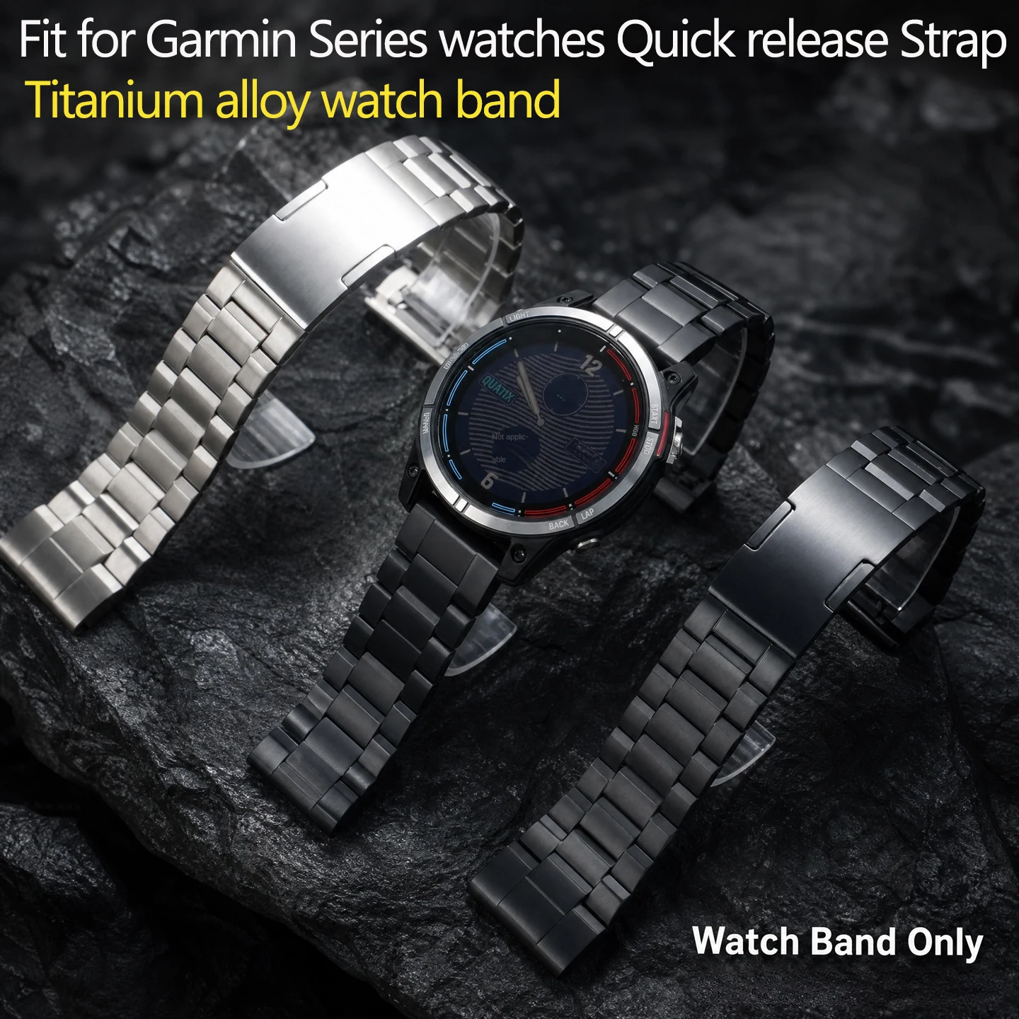 22mm 26mm Quick release Strap  Fit for Garmin Fenix9Pro/8/7X/6X/5X Forerunner955/Epix Pro Tactix8 Titanium alloy Watch Band