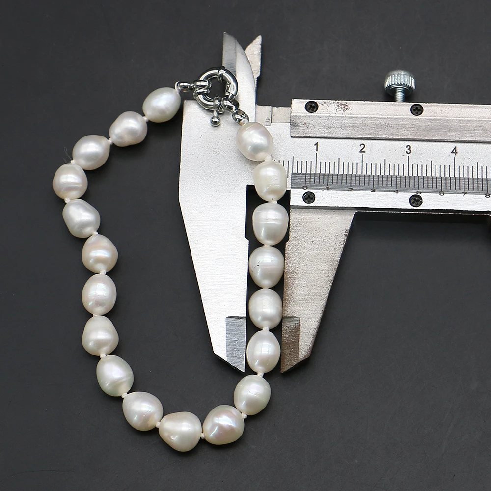 Rice Shape Natural Freshwater Pearl Jewelry Sets With Flower Or Direction Clasp Design Necklace And Bracelet Combination Set