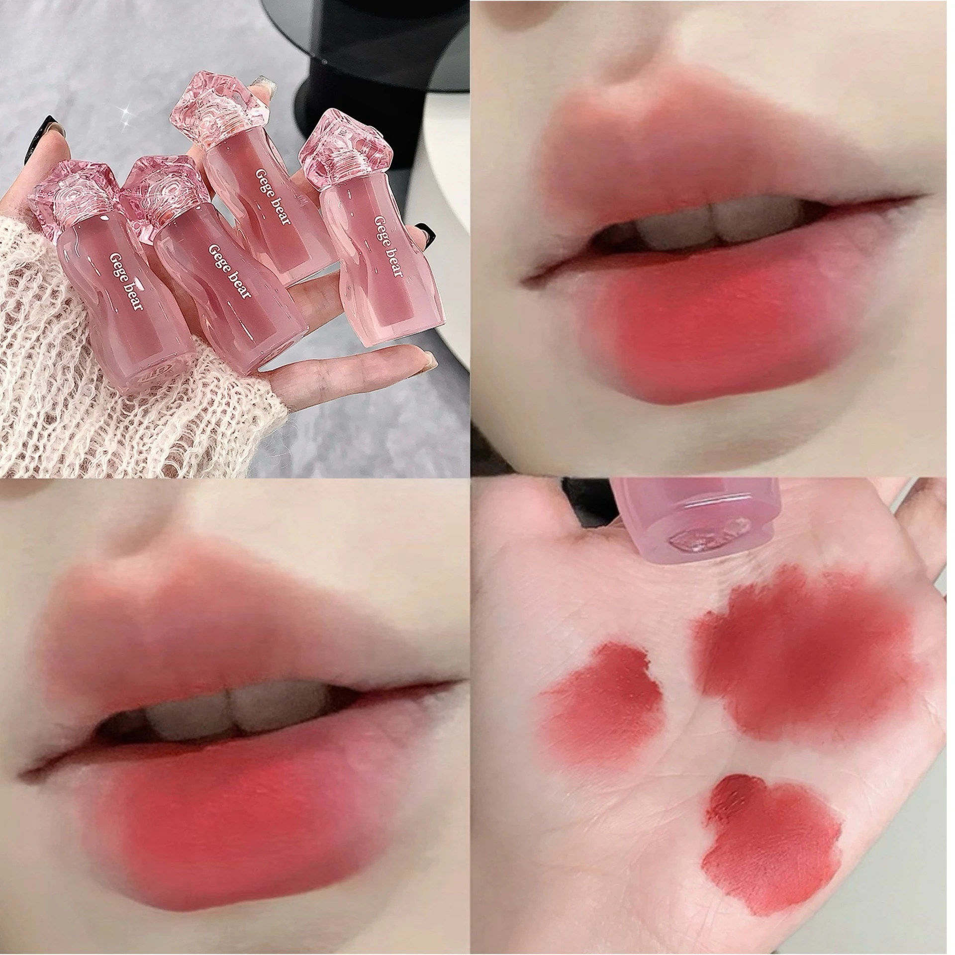 Matte Lip Mud Velvet Milky Cream Texture Smooth Application Natural Brightening for Students Affordable Long Lasting Lightweight