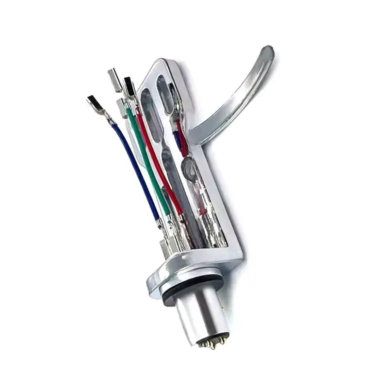 HOES-Copper Wire Pickup Record Player Phonograph LP Vinyl Needle-Bracket Universal Accessories AT3600L Silver