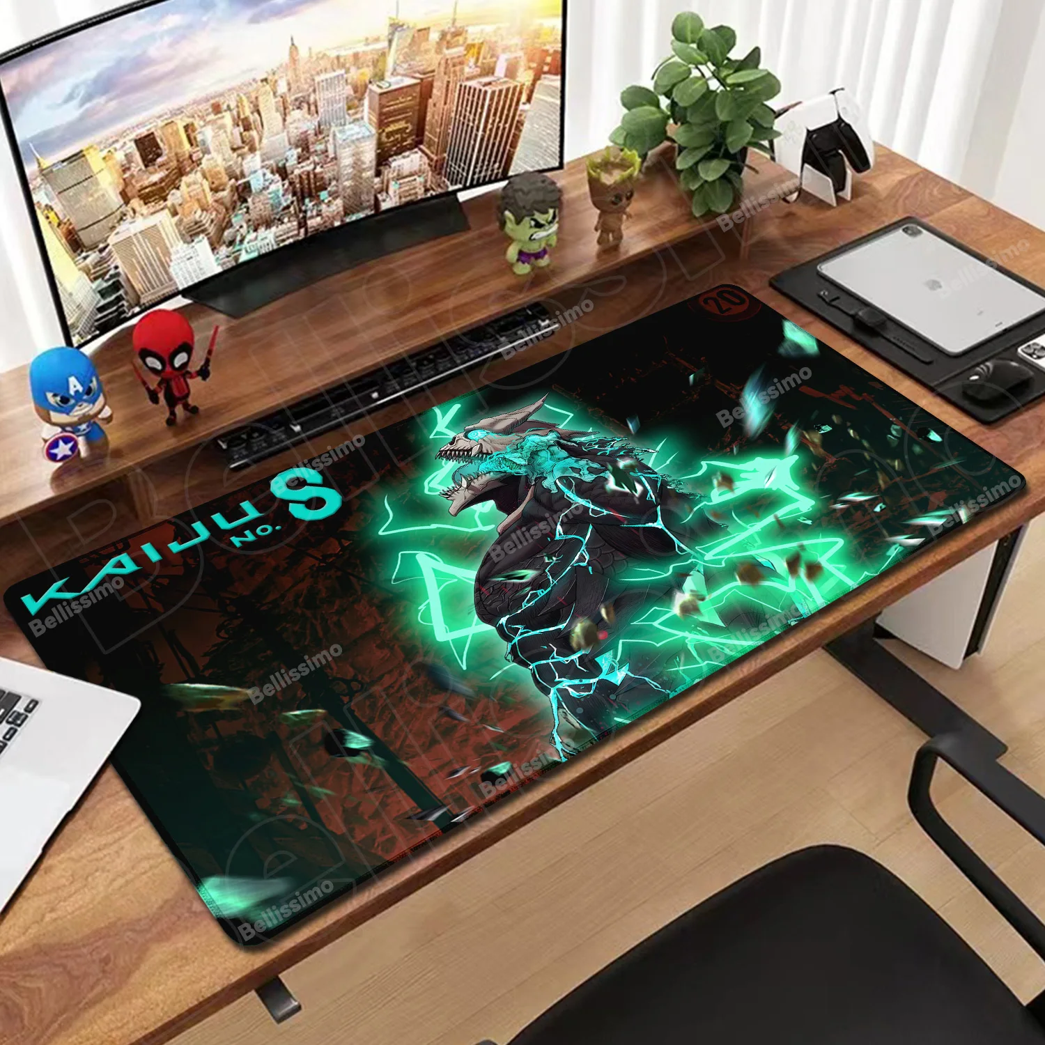 XXL 40X90CM Anime Mousepad Large Gaming K-Kaiju No. 8 Mouse Pad LockEdge Rubber accessories Computer Keyboard Table Desk Mat rug