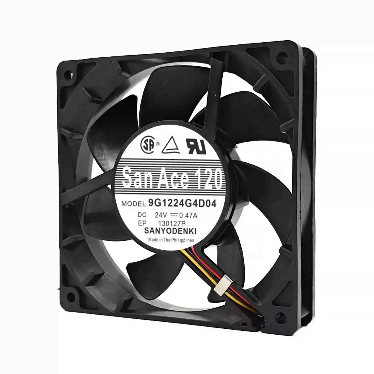 Original For Sanyo Denki San Ace 120 9G1224G4D04 24V 0.47A 12025 4-Pin PWM High Speed Industrial Server Exhaust Cooling Fan