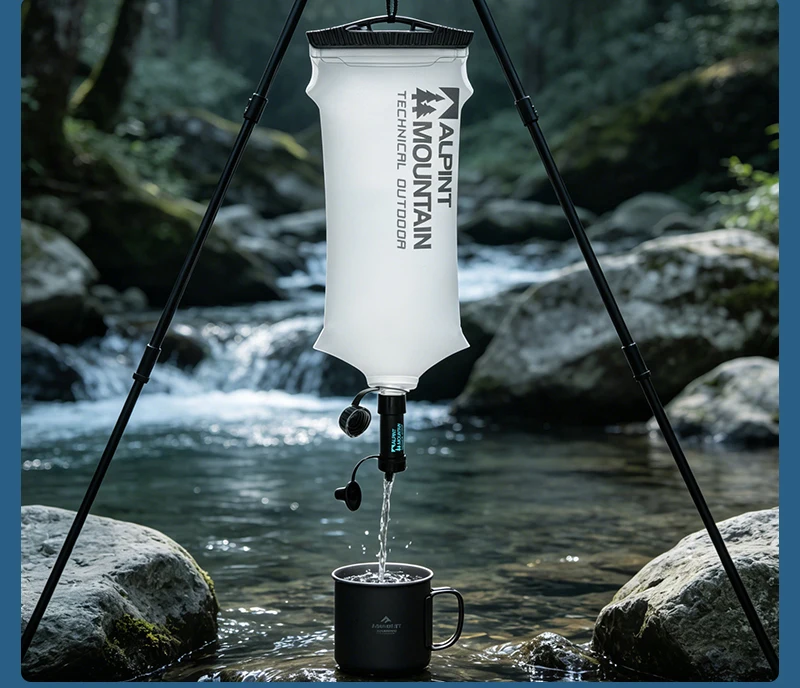 Persönlicher Wasserfilter für Wandern, Camping, Reisen und Notfallvorsorge Überlebens-Wasserfiltrationsstrohhalme Leichtgewichtig Tragbar – Detail 35