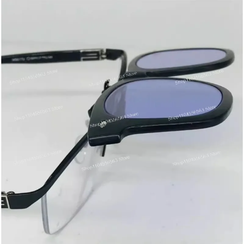 Didymium Lampworking Safety Clip with Sodium Flare Filter & Heat Shield for Glass Blowing