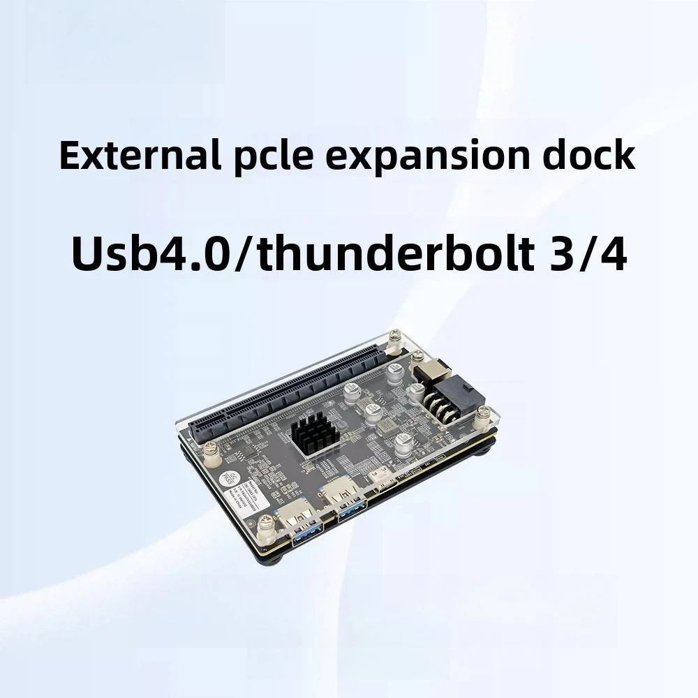 USB4 eGPU Dock for Laptop/Handheld, 100W PD, 4K/8K HDMI+DP, TB3/4 Compatible