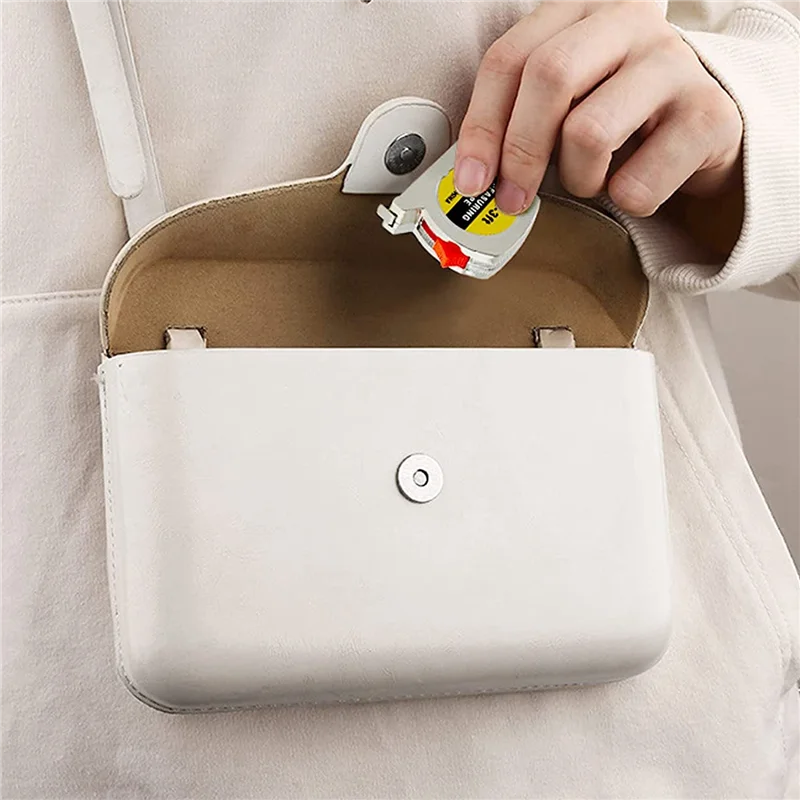

ELEG-50 Pcs Keychain Tape Measure Small Tape Measure Retractable Digital Measuring Tape 3Ft
