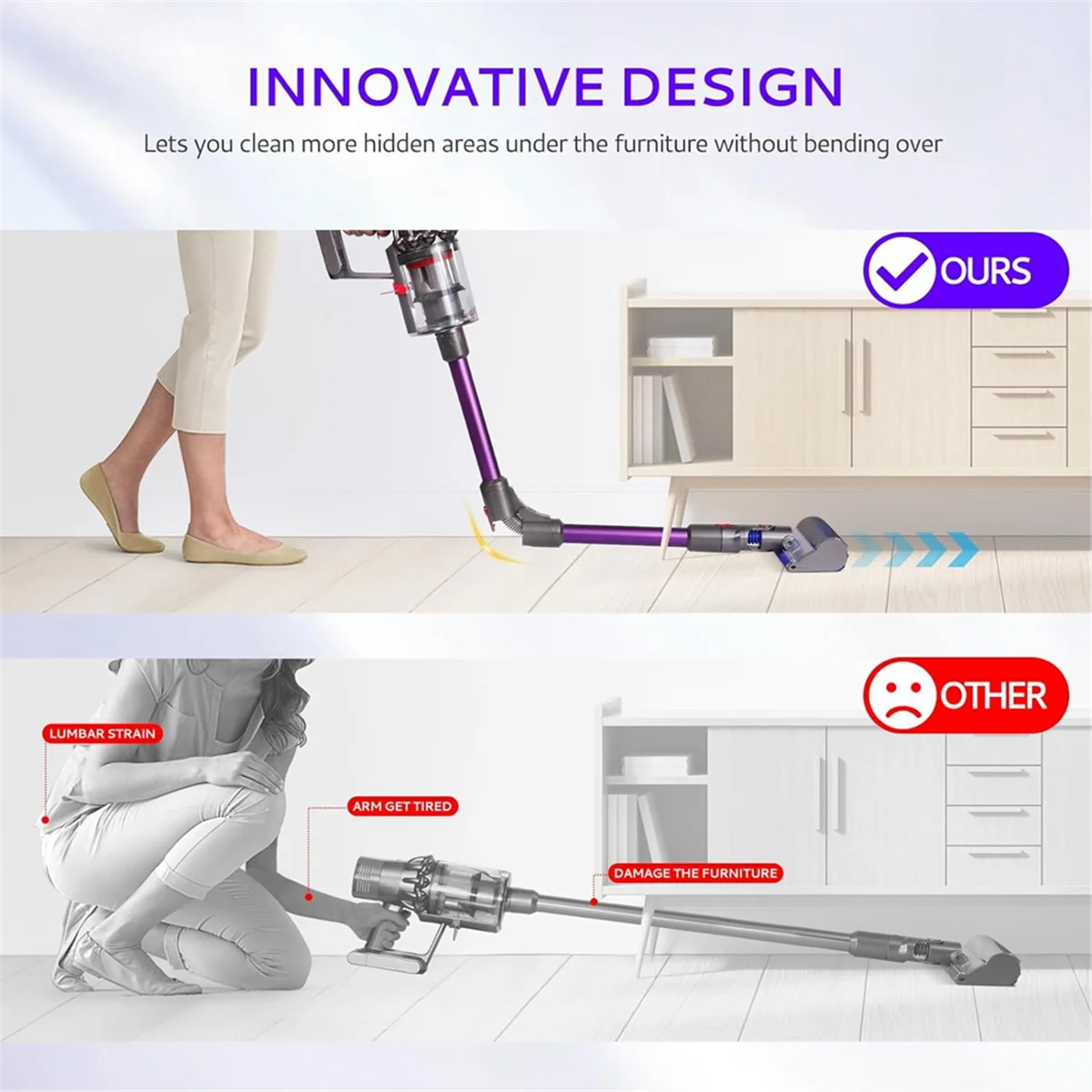 A67I Foldable Extension Wand Compatible for Dyson V7V8V10 V11 V15 Cordless Vacuum Accessories, Quick Release Wand Replacement