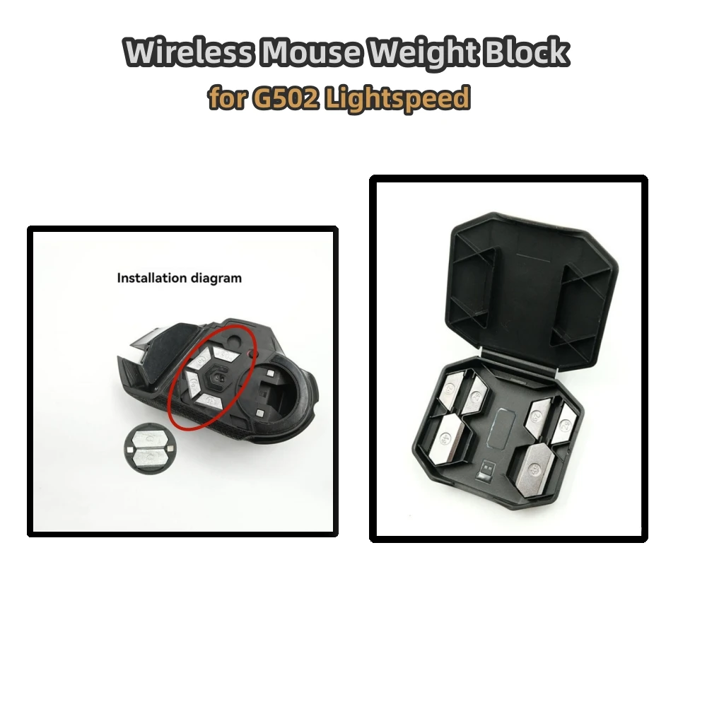 

Wireless Mouse Weight Block for G502 Lightspeed Mouse Replacement Accessories