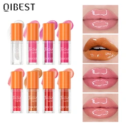 QIBEST Tint Lip Gloss Moisturizing Lip Oil Sexy Plumping Gloss Lips Lipstick Fashion Crystal Jelly Makeup Lip Care Makeup Tools