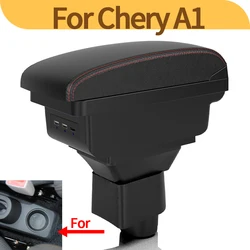 For Chery A1 A3 2007-2011 car armrest box central storage box with USB car interior modification details
