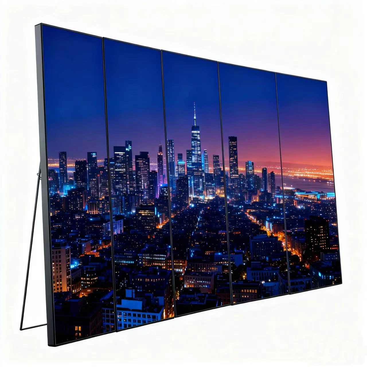 GOB P1.86 Digital Foldable Portable Indoor 4K LED Poster Display Banner Totem Stand Screen for Shop Store - view 3