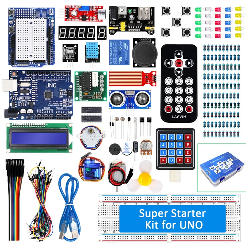 RFID upgrade kit Super starter kit UNO R3 improved development board Tutorial learning kit UNO R3 CH340 Breadboard/Servo