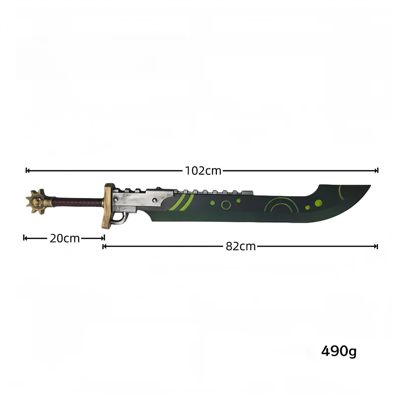 PU Soft Rubber Game Cosplay Props Model Storm ChainSaw Sword,Power Sword,Blaster Toy Gun Outdoor Role-playing Decoration Gifts view 4