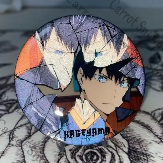Haikyuu!! Shoyo Hinata Kei Tsukishima Kozume Kenma Tinplate Badge Emblem Brooch Cospaly Cartoon Gift