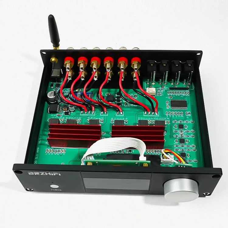 5.1 Channel Home Audio Amplifier System Aluminum Subwoofer Home Hifi Digital Amplifier
