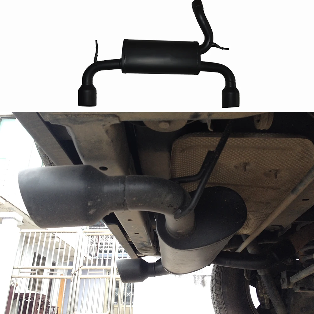 Lantsun J151 stainless steel Exhaust pipe muffler for jeep for wrangler JK 2007-2017
