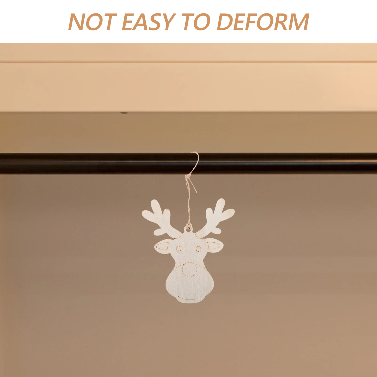 

20Pcs Christmas Wooden Hanging Pendants Premium Material Reusable Decorations for Tree Party Door Window Christmas Craft