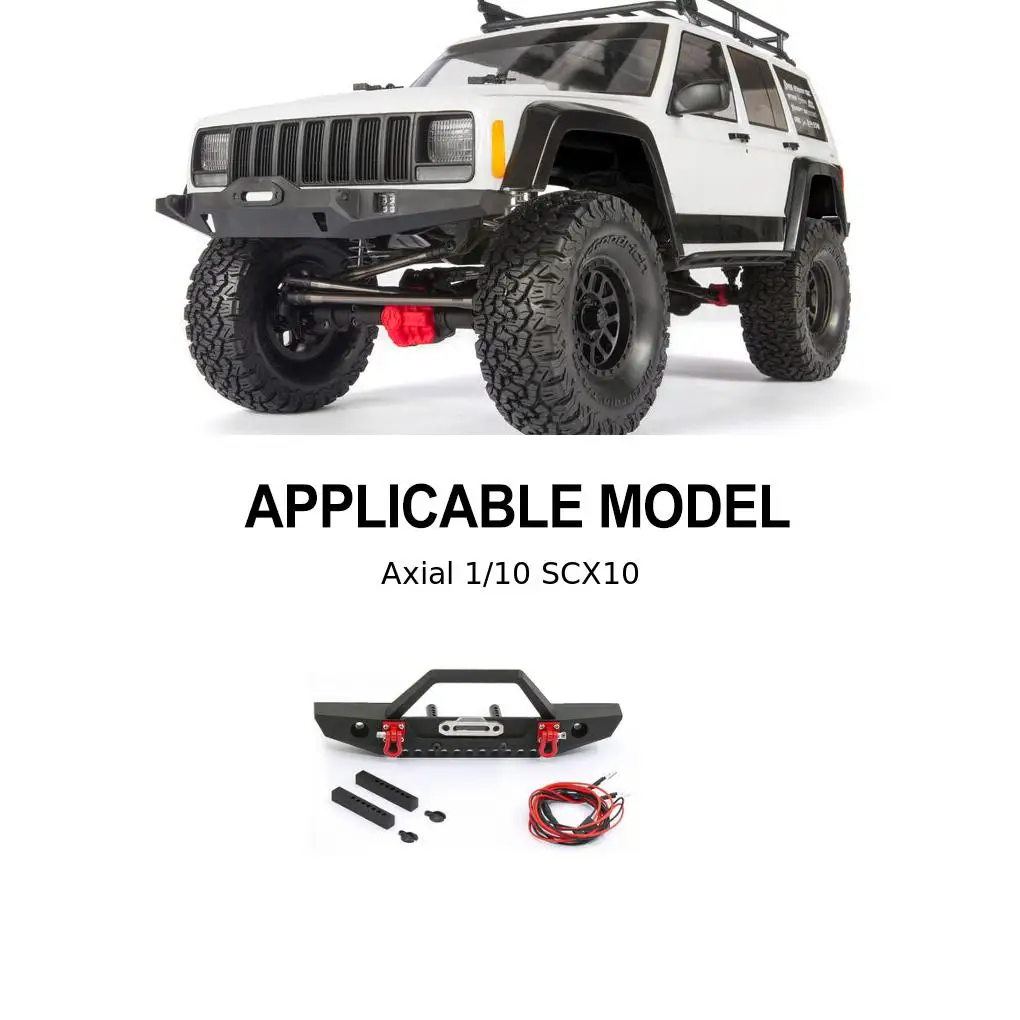 1/10 Frontstoßstange RC Upgrade Teil Aluminiumlegierung Langlebige Rc Frontstoßstange Für Axial SCX10 TRX4 TRX6 RC Auto Teil