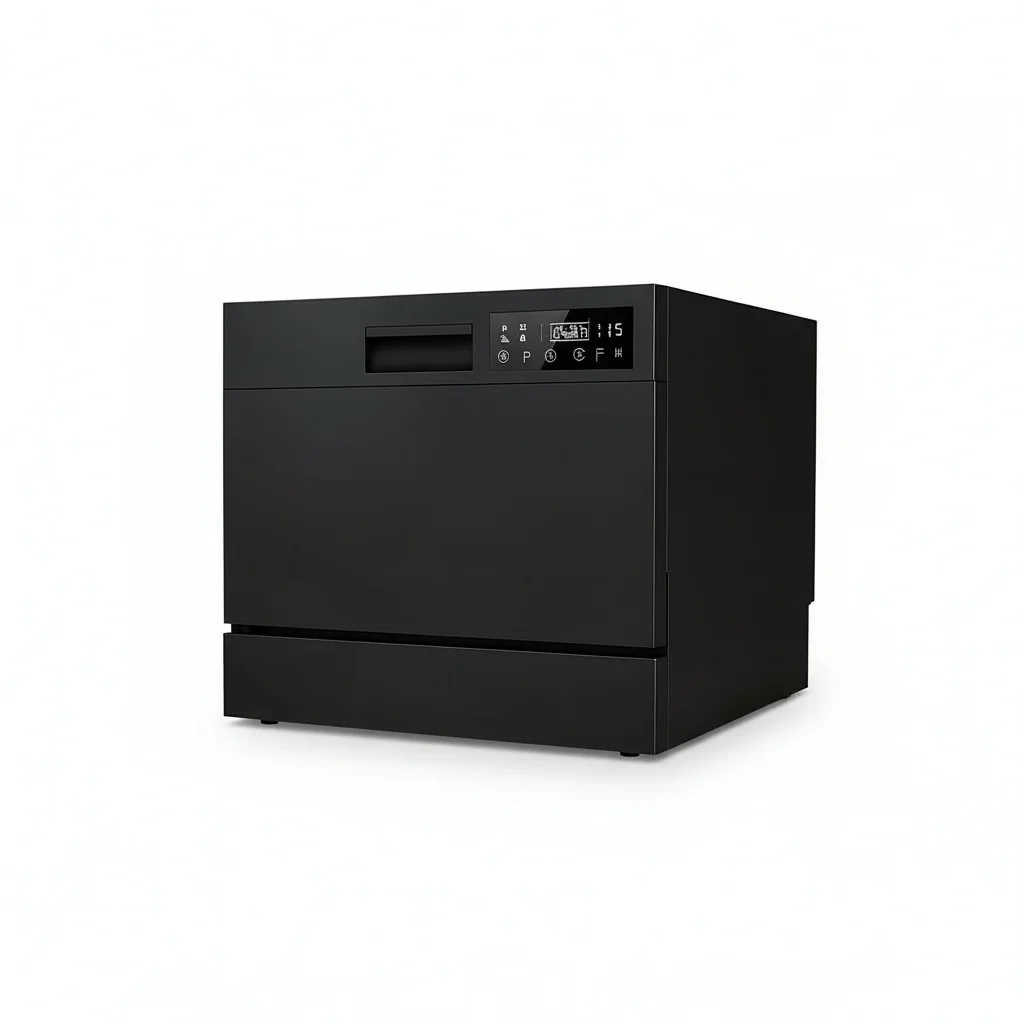 Countertop Dishwasher, 55 cm Stainless Steel Dish Washer, 8 Place Settings with LED Display, for Home and Restaurant Use