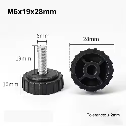 M6 M8 Leveling Foot Screw On Type PP Plastic Furniture Table Chair Sofa Leg Anti-slip Feet Adjustable Leveler Base Bolt Pad - Image 30