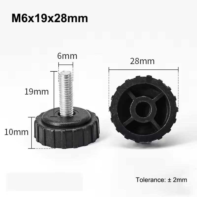 M6 M8 Leveling Foot Screw On Type PP Plastic Furniture Table Chair Sofa Leg Anti-slip Feet Adjustable Leveler Base Bolt Pad - Image 30