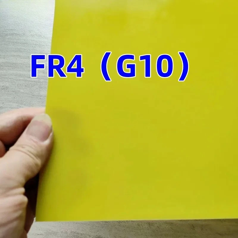 Yellow G10 FR4 Epoxy Glass Fiber Plate, Fiberglass Laminate Sheet for DIY Knife‑Handle Making Craft Supplies