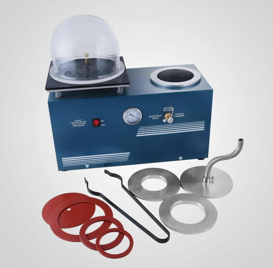 

2L Lost Wax Cast Combination Vacuum Investing Casting Investment Machine Jewelry Wax DIY Hand Tools 110V/220V