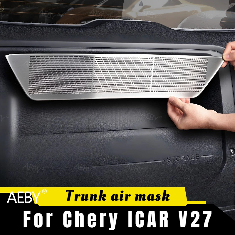 AEBY für Chery ICAR V27, linke Heckklappen-Lüftungsabdeckung, Schutzabdeckung für den Luftauslass der Heckbox im Innenraum, Schutz vor Staub