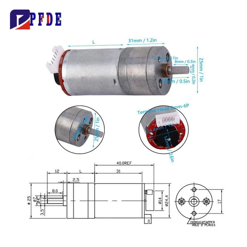 DC 6V 12V 24V DIY Getriebemotor mit Encoder Kit Micro Speed Reduction Motor Mini Motor für Kunst Auto Roboter Modell DIY Motor Spielzeug