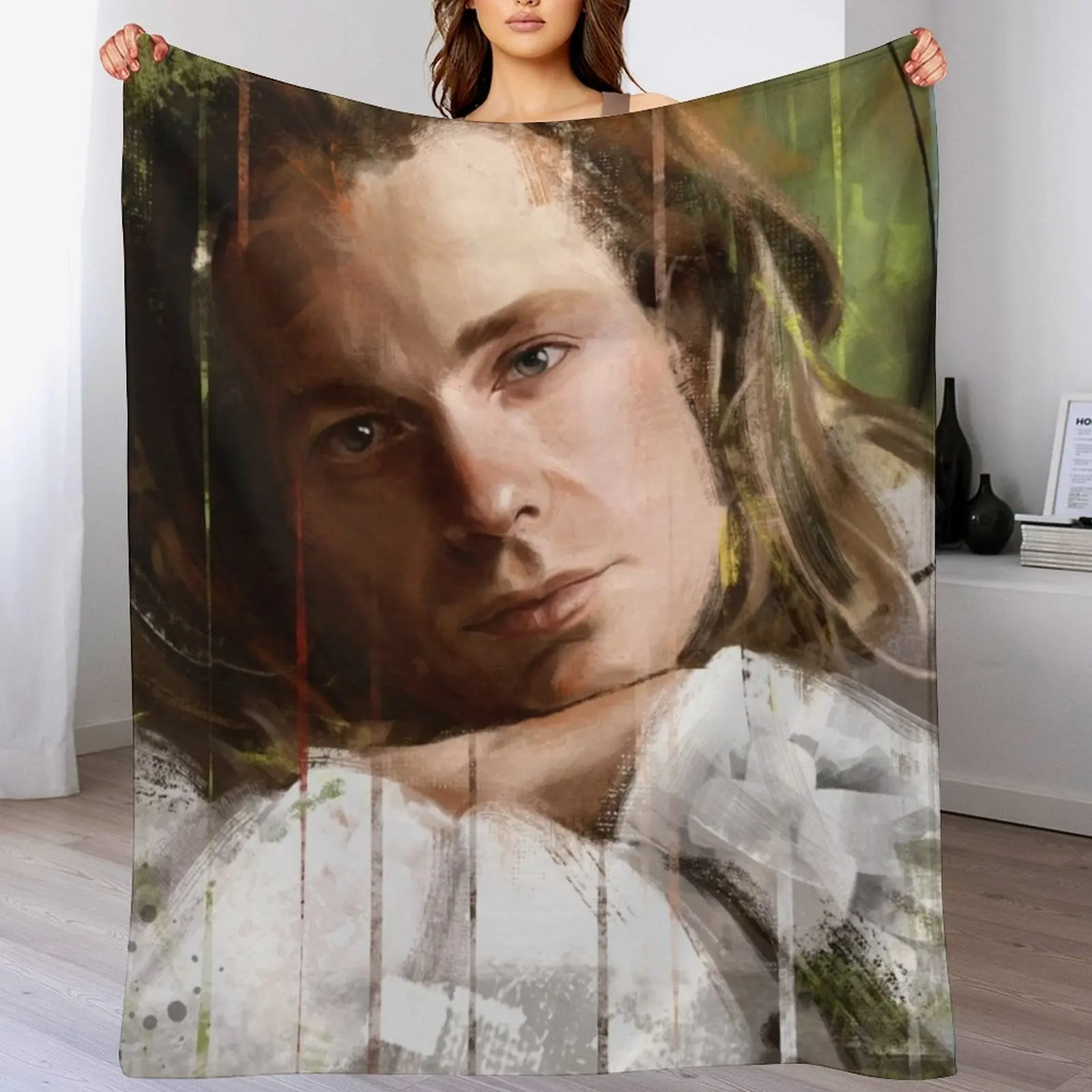 A braccia conserte Throw Blanket Cute Thermal Blankets