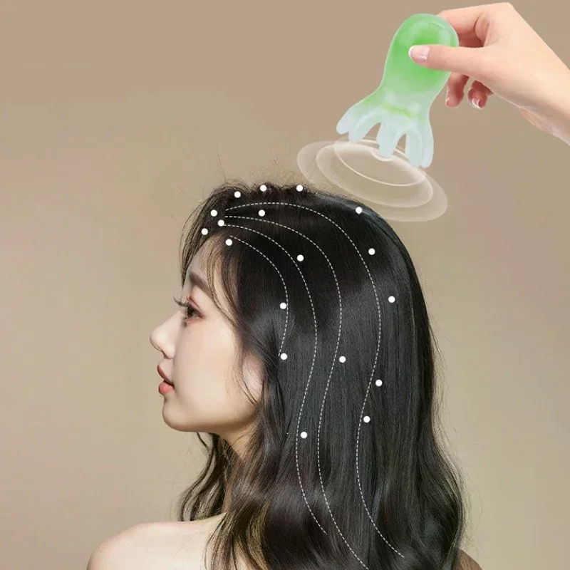 

Resin Octopus Comb Head Massager Meridian Scraping Scalp Brush Acupuncture SPA Gua Sha Health Deep Massage Tool Wide Tooth