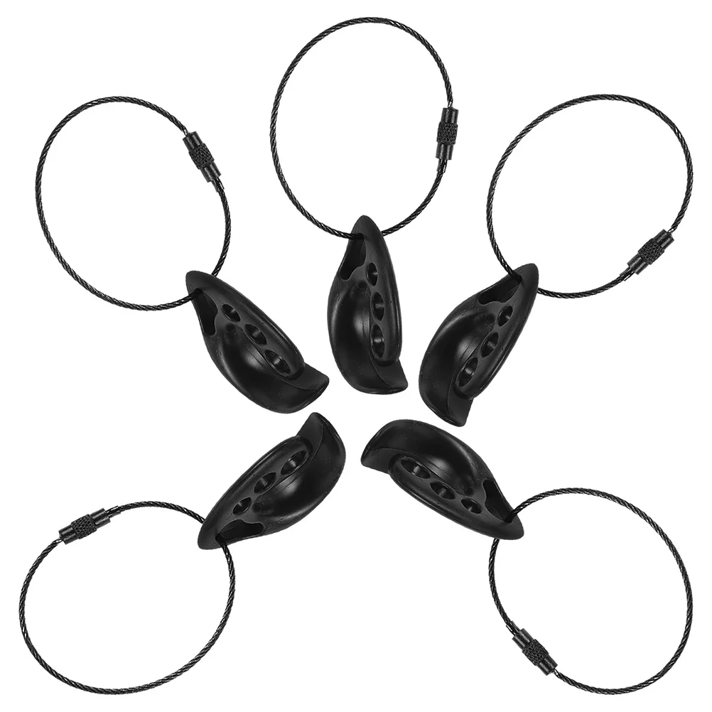 

5pcs Portable Flying Clips Lightweight Sports Holders For Outdoor Activities Durable Plastic Disc Carriers For Hiking Camping