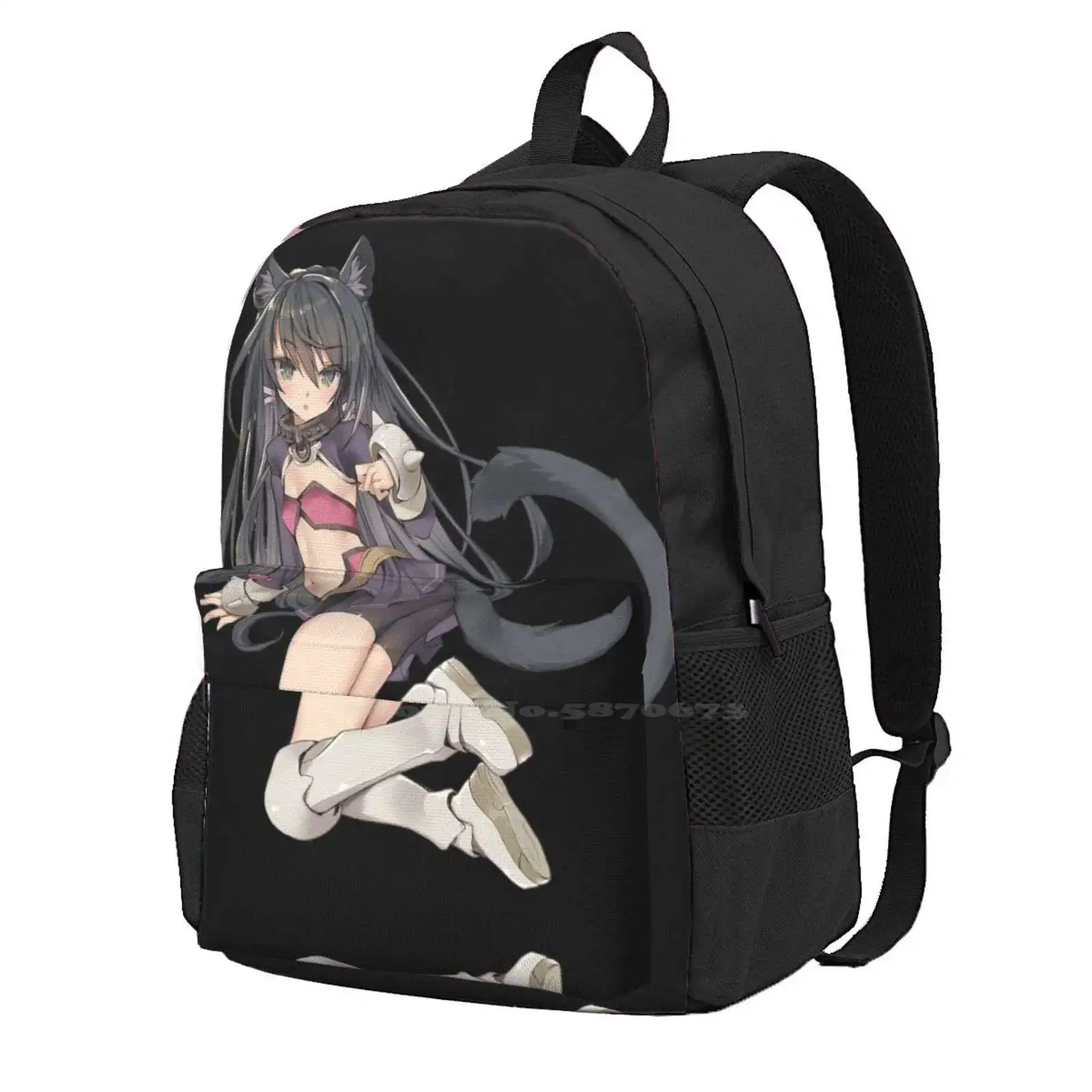 Rem Galleu Large Capacity School Backpack Laptop Bags Rem Galleu Isekai Maou To Shoukan Shoujo No Dorei Majutsu How Not To