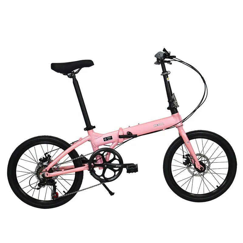 Light Weight Mini Folding Bike 20 Inch Aluminium Alloy Frame 7 Speed With Mechanical Disc Brake  TZ50-7 speed Kosda Bikes