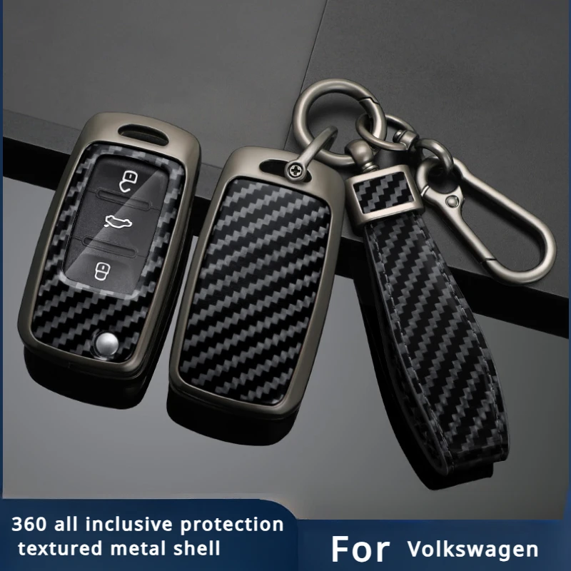 

Zinc Alloy Car Key Case Cover For VW Volkswagen Polo Golf Passat Beetle Caddy T5 Up Eos Tiguan Skoda A5 SEAT Leon Altea