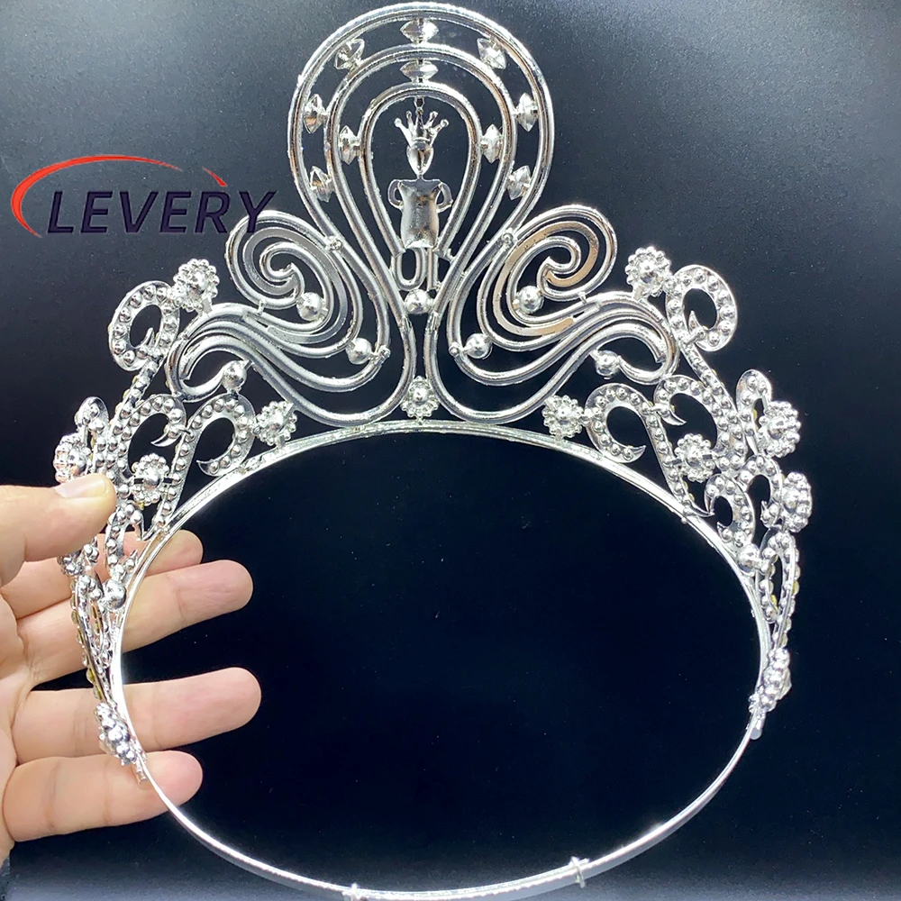 عصابة رأس على شكل تاج كريستال ليفيري، تاج الأميرة الأنيق للنساء والفتيات وحفلات الزفاف وحفلات أعياد الميلاد #2