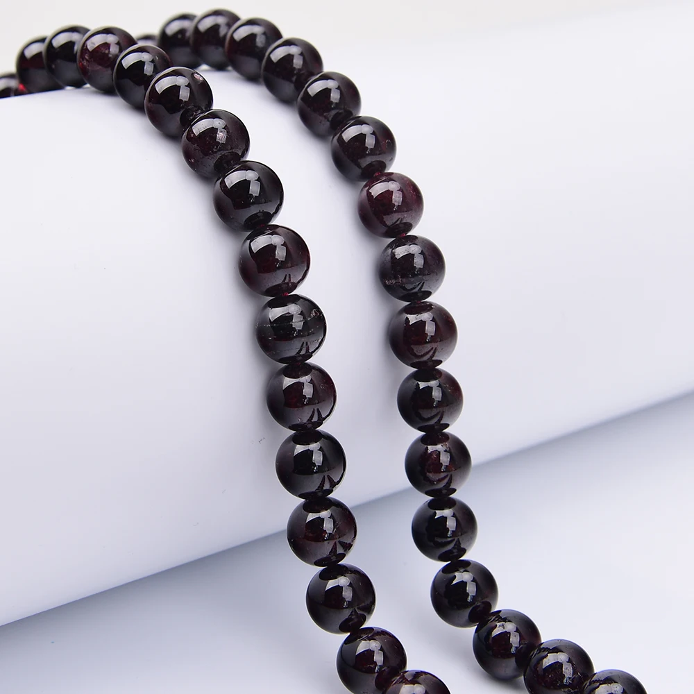 

Натуральные гладкие круглые бусины из красного граната APDGG 12 мм, нить 15,4 дюйма, для изготовления украшений своими руками