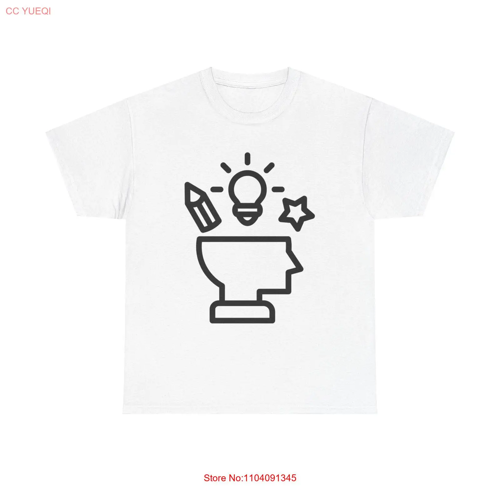 Creative Mind T-Shirt - minimal art inspiration ideas artist writer intellect