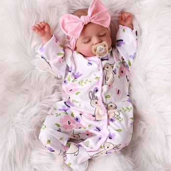 NPK 18inch Rosalie Newborn Baby Reborn Doll - Hand-Painted High-Quality 3D Skin Tone with…