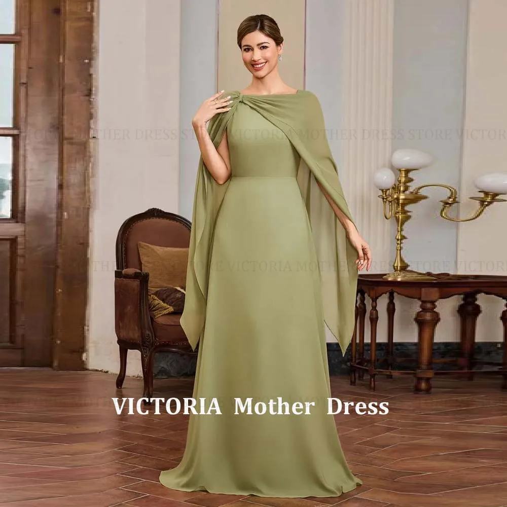 

VICTORIA Customized Fashion Mother of the Bride/Groom Dresses 2026 Chiffon A-Line Pleat O-Neck Wedding Guest Gowns Evening Dress