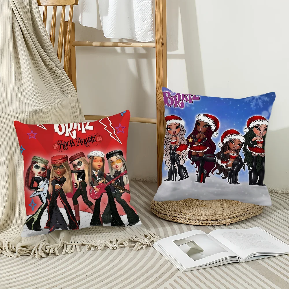 Fashion cushion cover Anti-dustmite Sofa Cushion Decorative Office Cover Lounge Area Indoor & Outdoor Use B-Bratz