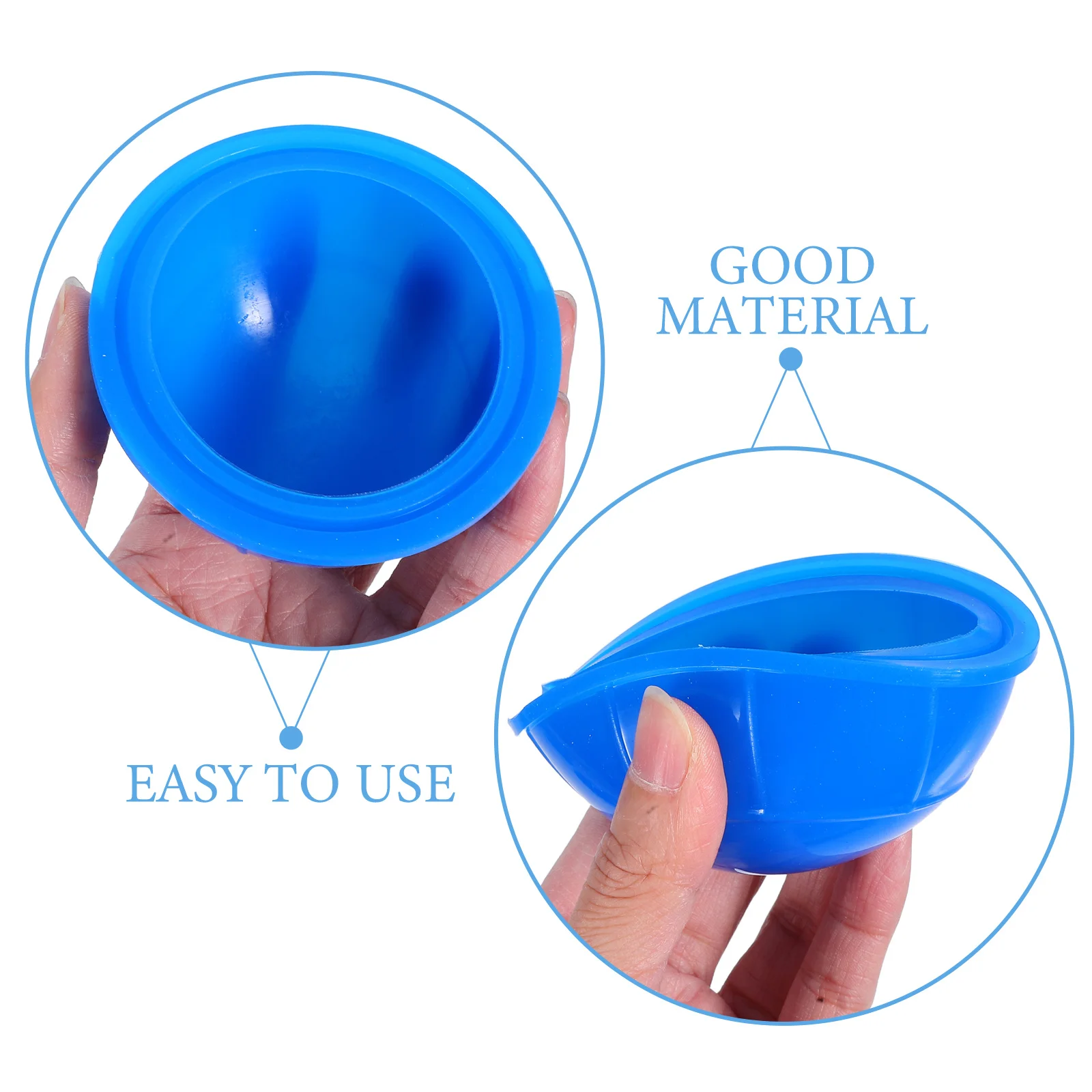 Juego de terapia de ventosas de silicona, diseño ergonómico azul, fuerte adsorción, respetuoso con la piel, para masaje facial y corporal, celulitis, 12 Uds.